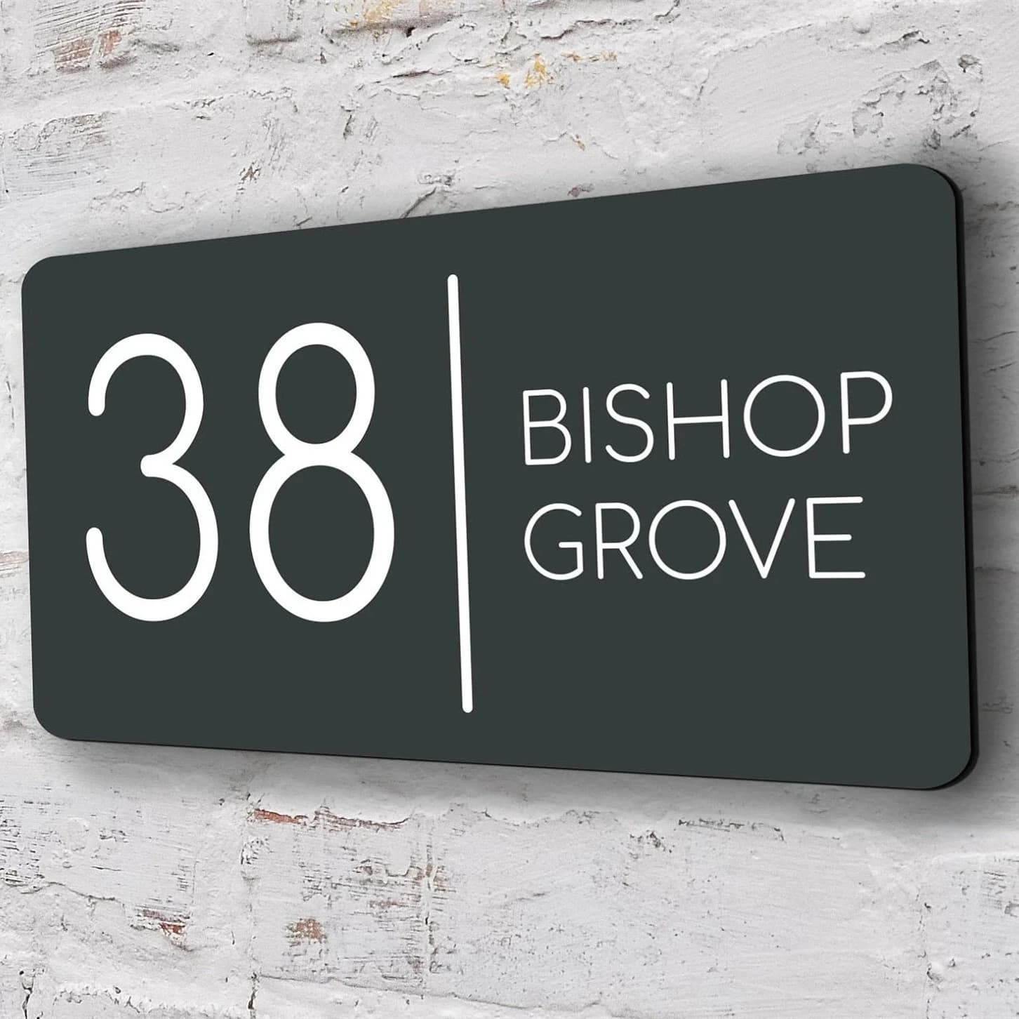Personalized Laser Cut Acrylic Modern House Floating Sign Door Address Number Plaques Outdoor Name Home Decor Plates Spray Paint