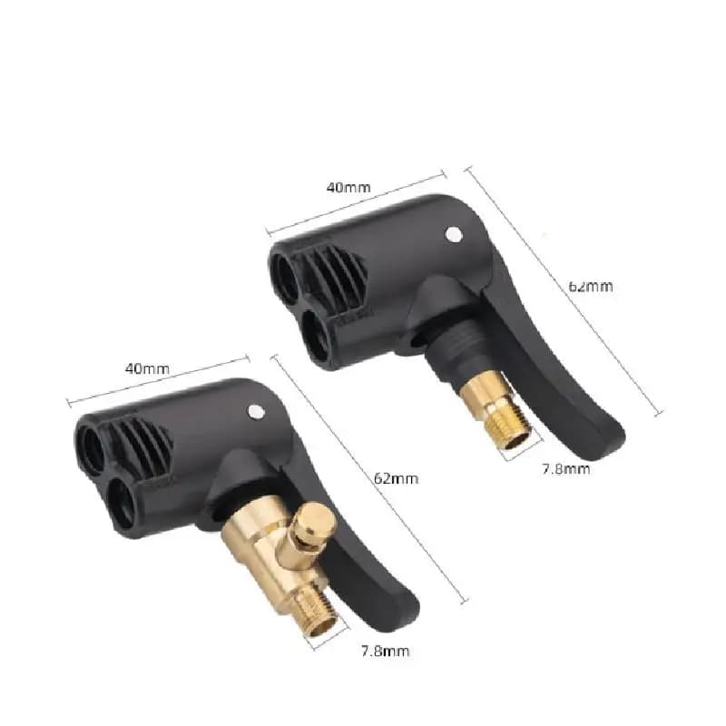 Adattatore Portatile per Gonfiaggio Pneumatici Auto, Connettore per Compressore d'Aria con Valvola di Sgonfiaggio
