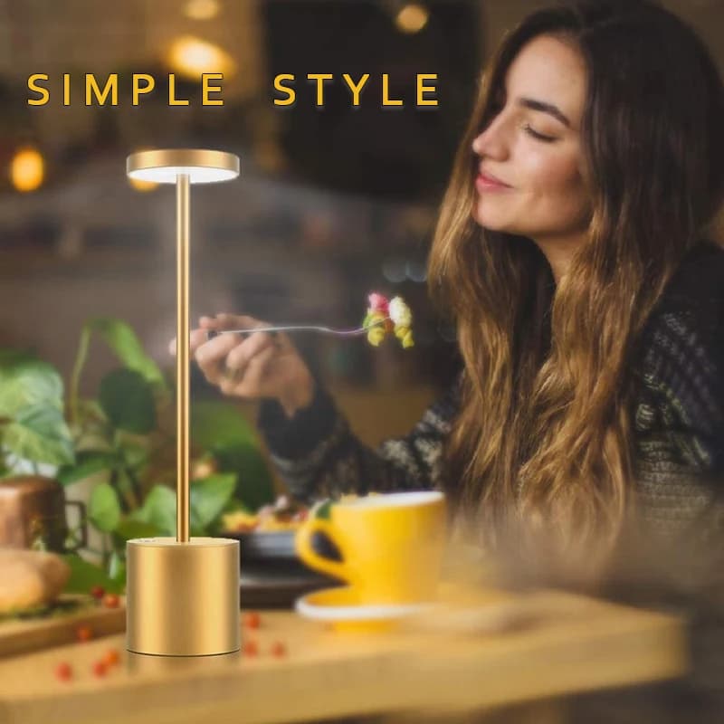 LED Rechargeable Table Lamp Night Light Restaurant Bedside USB Desk Lamp Portable Reading Hotel Bar Decor Light for Living Room