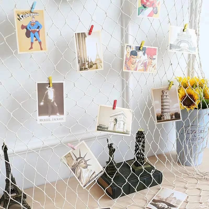 Rete da pesca Navy Arazzi Studio Prop Room Decorazioni per la casa Mare mediterraneo Adesivi Marine sul giardino Salvagente Artigianato Nautico