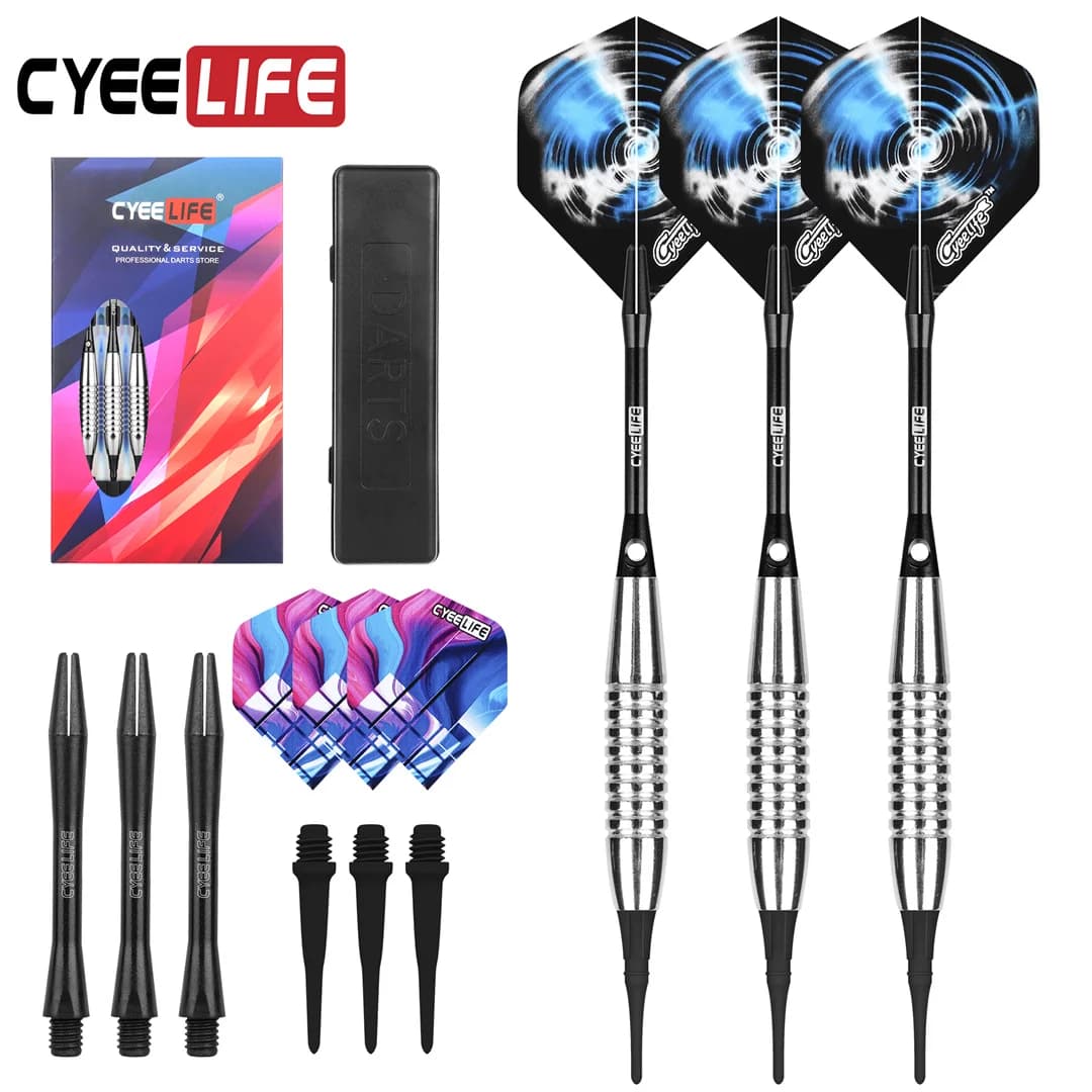 Syeelife 18g Dart Set Dart Professional PET voli freccette Set di punte in plastica morbida per accessori elettronici per freccette