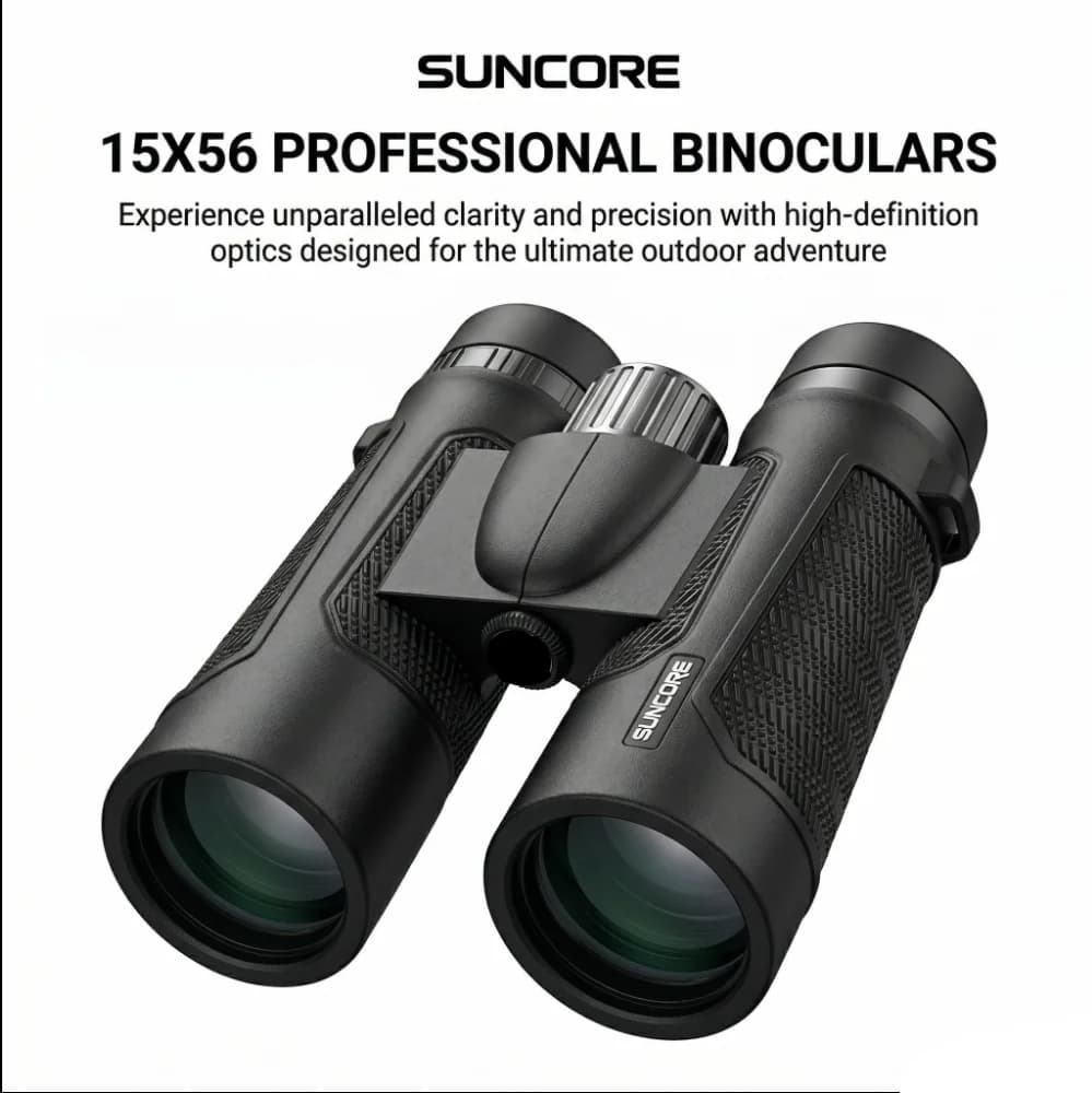 Binocolo ad Alta Potenza 15X56 HD Portatile per Viaggi e Escursioni all'Aperto