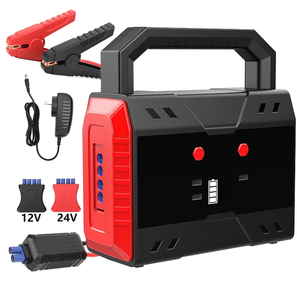 Batteria professionale per avviamento di emergenza per auto 12V/24V 49800mAh 5000A per veicoli diesel 10L Gas 12L compreso motocicli