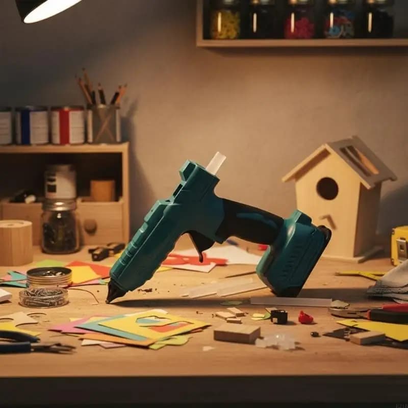 Ergonomic Cordless Glues Guns Battery Fast Heating Hot Glues Guns for Home
