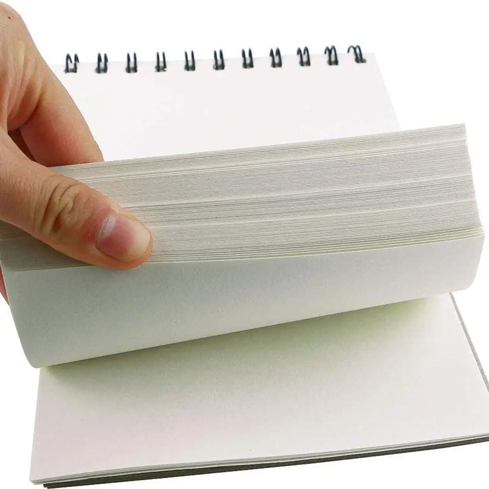2Pcs A5 Spiral Notebook High Quality Sketchbook for Daily Drawing Painting Journaling Outdoor Class Home Use Sketchbooks