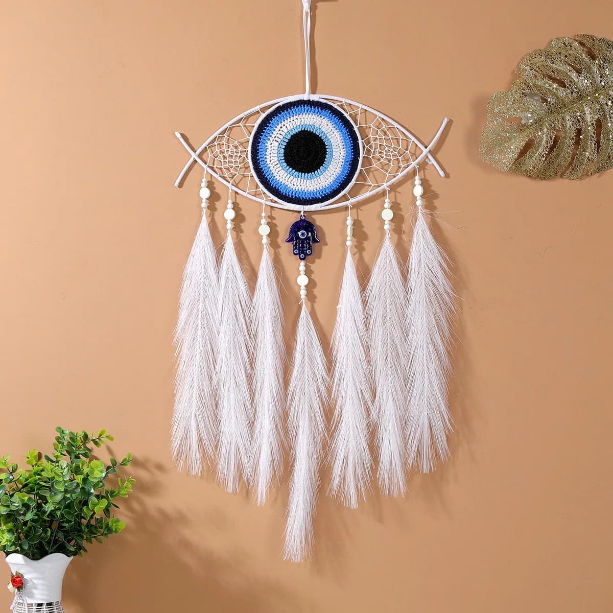 Classic Eyes Dream Catcher Large Wind Chimes Home Decorations Window Hangings Handmade Ornaments For Girls Holiday Gifts