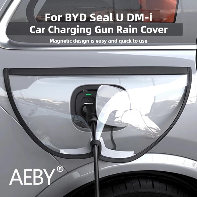 AEBY Per BYD Seal U DM-i 2020-2025 Copertura antipioggia per pistola di ricarica, Copertura protettiva antipolvere impermeabile, Accessori per caricabatterie EV