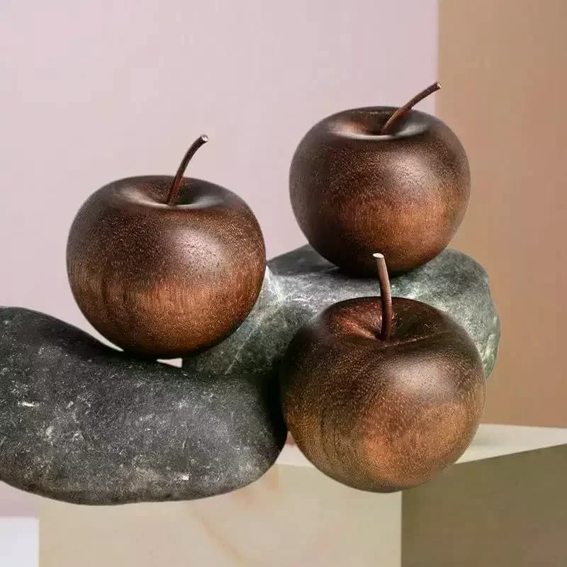 1/2/3 pezzi diffusore di fragranza diffusore di olio essenziale a forma di mela in legno, ornamento profumato regalo fortunato e decorazione di benedizione