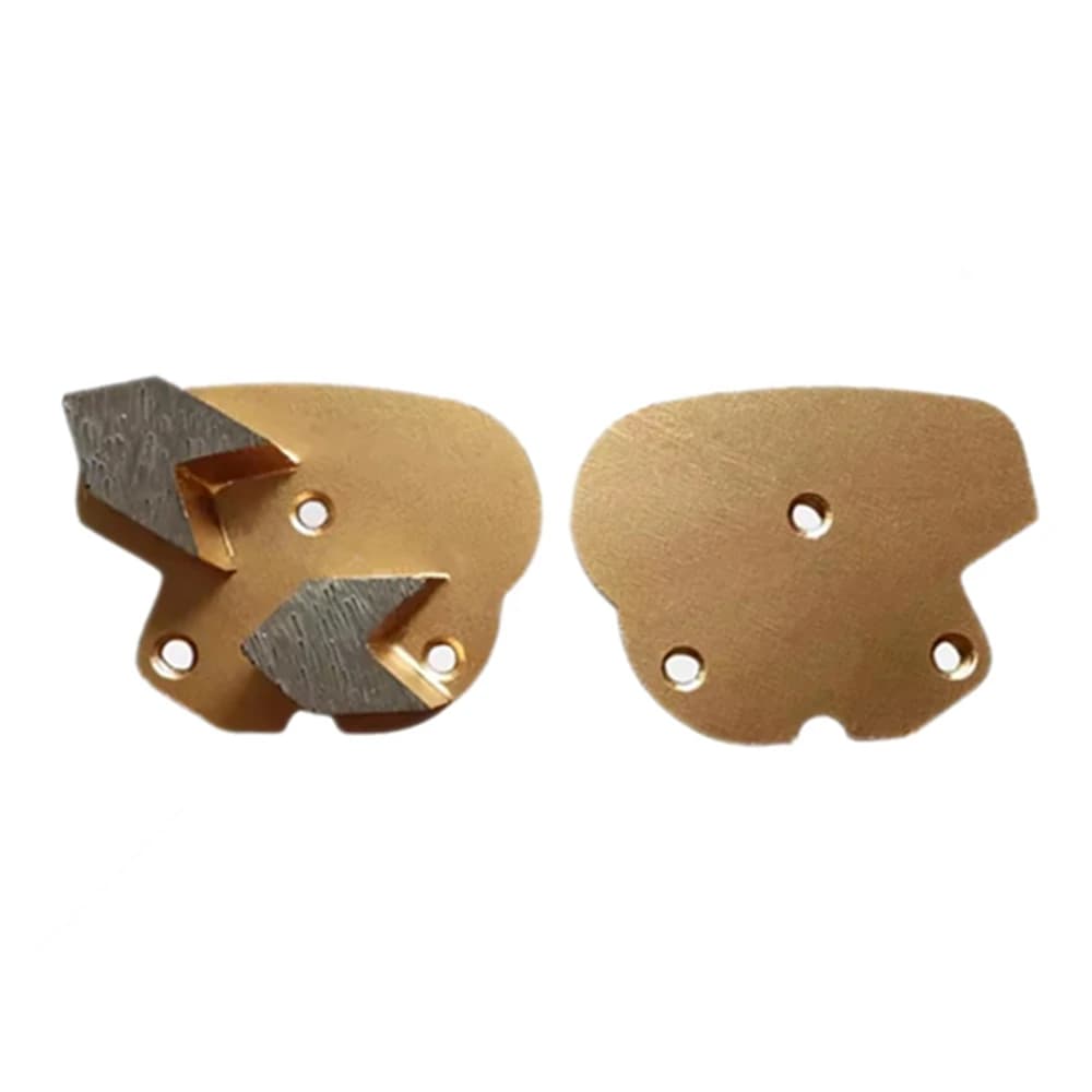 ART08 Airtec Utensili Abrasivi Diamantati con Tre Fori Filettati, Segmenti a Freccia Trapezoidali a Doppia Punta, Scarpa Abrasiva per Pavimenti in Cemento Duro