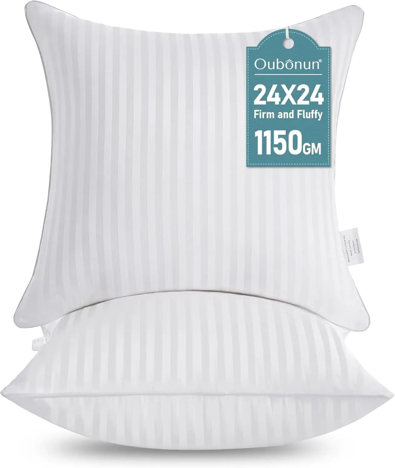 24x24 Square Bearing Pads, Soft and Soft, Cotton Coating, Feather Alternate, 2 Sofa and Bed Pack