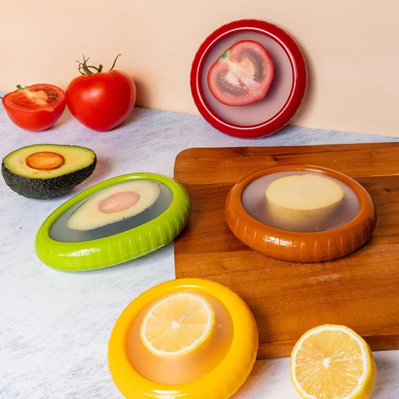 1 pcs easy to clean kitchen gadgets food fruit vegetables fresh airtight storage box reusable for fruits and vegetables