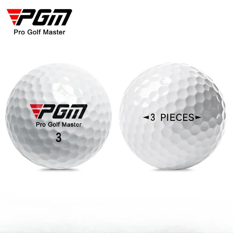 Pallina da gioco a tre strati PGM con LOGO Peso 44 g Pallina da golf bianca Durezza 80 Q002