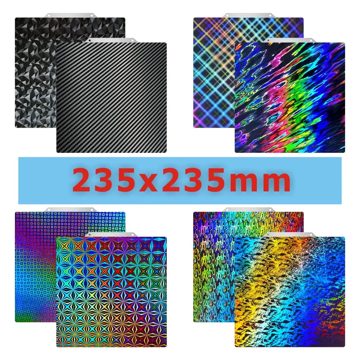 Pei Smooth Sheet 235x235 For Ender 3 Elegoo Neptune 4 Pro Pet Peo Pey Magnetic Construction Plate Sping Steel 3D Printer Bed Heated