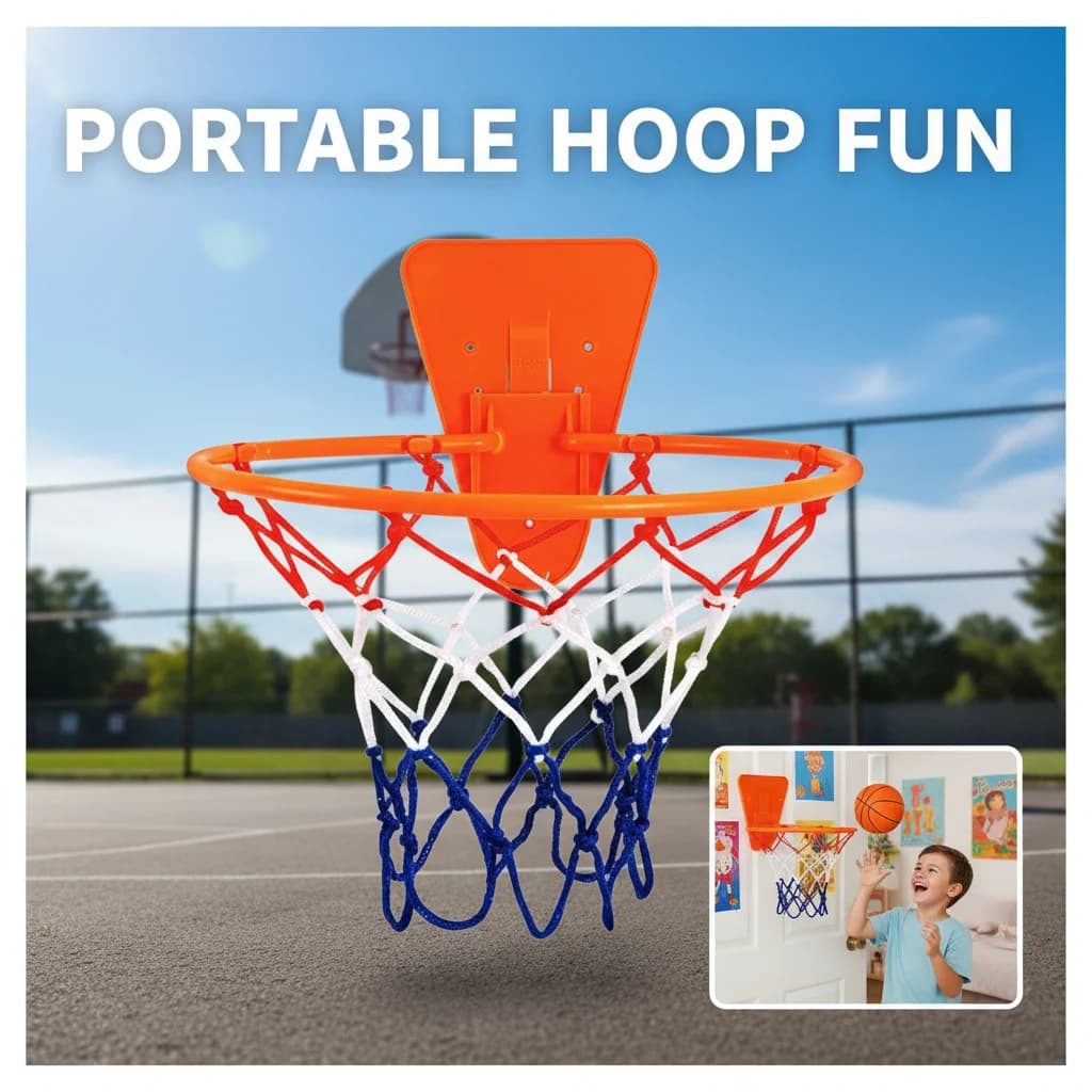 Indoor Children's Basket Box, Wall Mounted, Foldable, Quiet, Training Equipment, Children's Home Basketball Basket