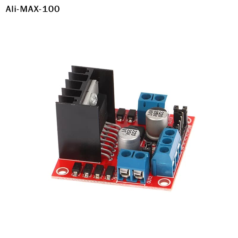 Modulo Driver Motore DC L298N per Robot, Auto Intelligente, Breadboard, Peltier - Driver Motore DC L298 ad Alta Potenza per Arduino