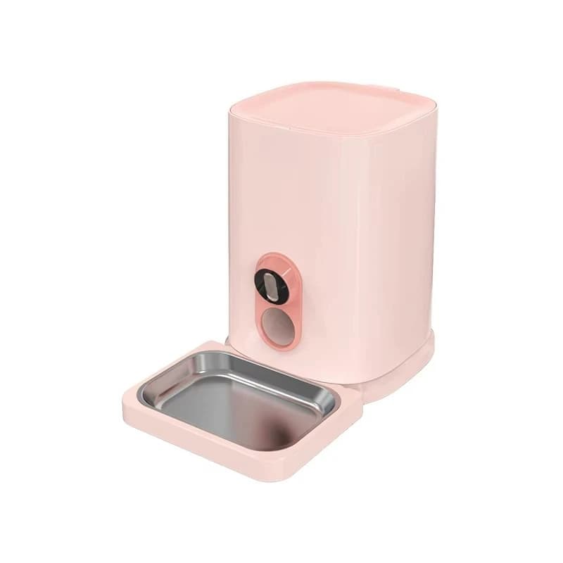 Alimentatore automatico multifunzionale intelligente per animali domestici Elegante ciotola da 5 litri alimentata a batteria di lusso con custodia per alimenti e bottiglia d'acqua per cani