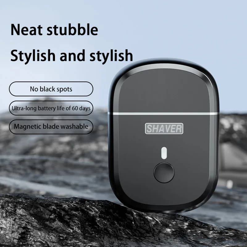 Mini magnetic double head electric shaver rechargeable long-lasting rechargeable shaving gift box with digital portable display