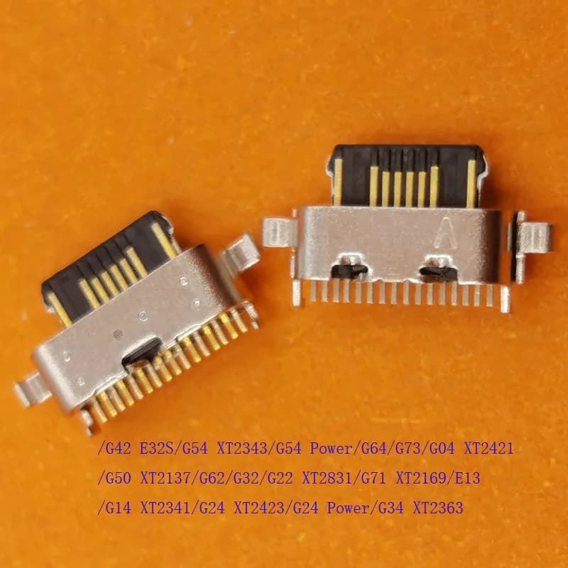 10-100 Pz Dock di Ricarica Porta USB Connettore Spina Per Motorola Moto G50 G24 G64 G73 G04 G14 G34 G54 G62 G32 G22 G71 E13 G42 E32S