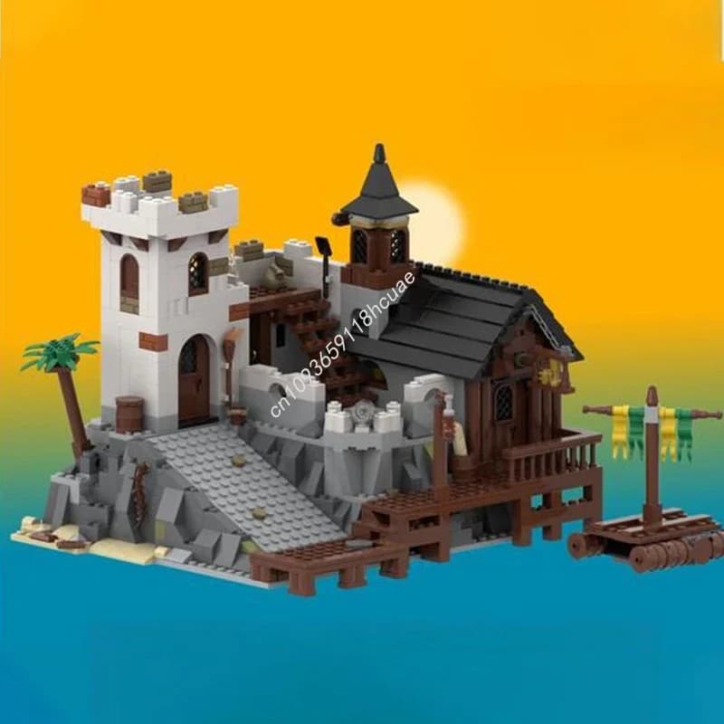 1094pcs MOC Port Azul Pirates Building Blocks Christmas Toy to Develop Patience and Concentration creative Children Birt Gift