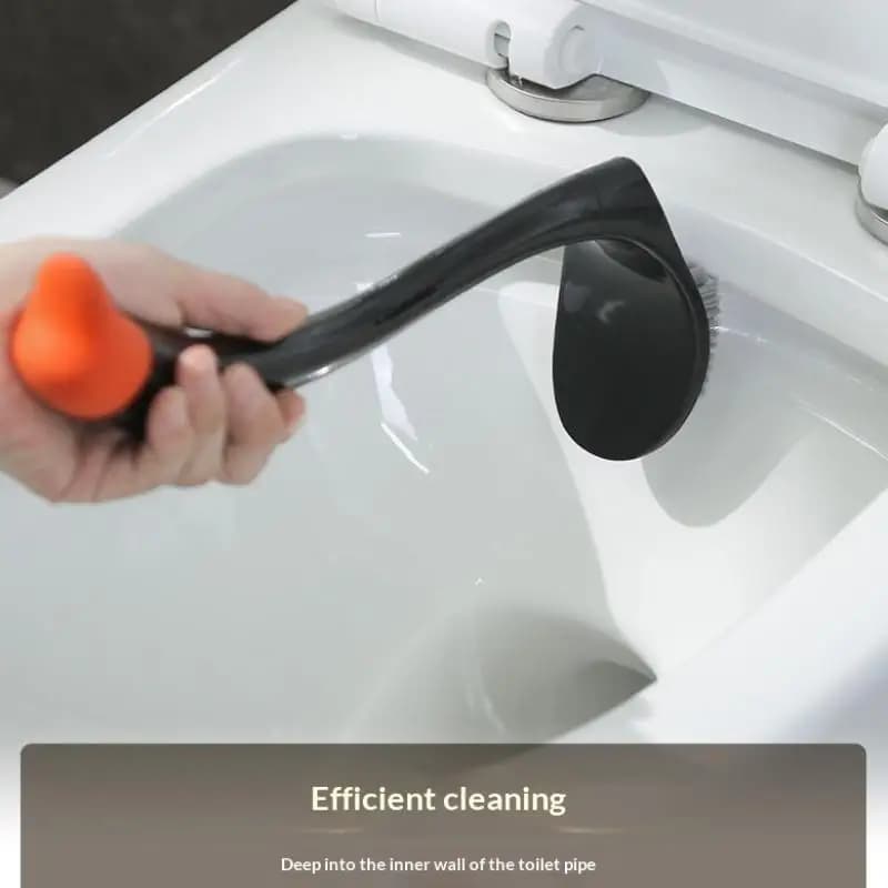 Sturalavandini in Plastica, Strumento per la Pulizia Domestica, Spazzola per WC con Manico Lungo, Porta Sturalavandini a Forma di Cigno, Accessori Bagno