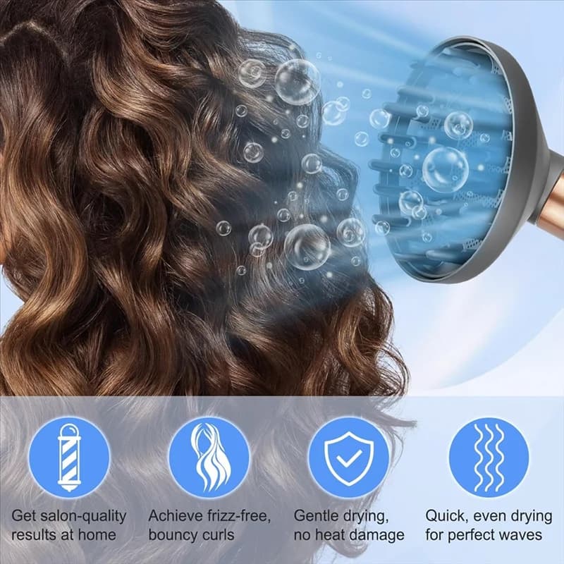 ABXF-Accommodation for diffuser Large round volumizing brush for Dyson Airwrap HS01 HS05 Iron styling tools