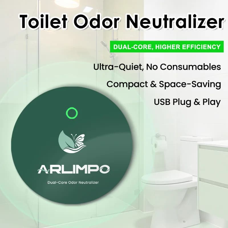 ‌ Purificatore d'aria dual-core da 1 pezzo ‌ Eliminatore di Odori a Parete per Ambienti Domestici con Animali, Tecnologia Smart Odor-Chip