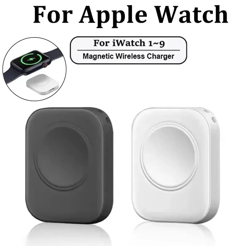 Caricatore Wireless Magnetico Portatile per Apple Watch Serie 10 9 8 7 6 5 SE, Stazione di Ricarica Tipo C per iWatch
