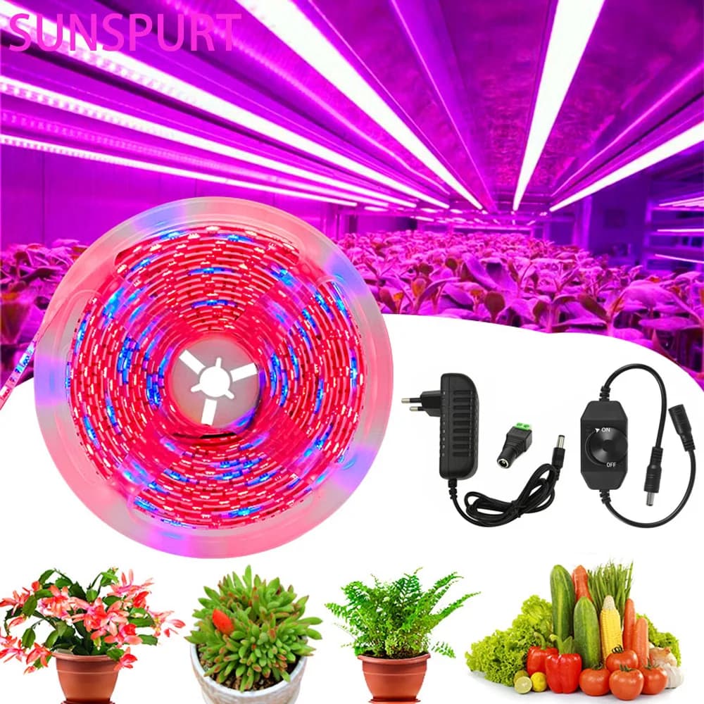 Phyto LED Plant Growth Light Full Spectrum Hydroponic Diode Tape 2835 To Plant Plants Plants Serre
