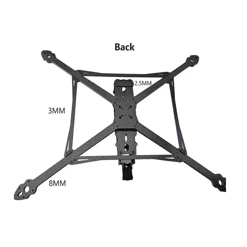 Drone MARK4 V3 Pro in Fibra di Carbonio, Telaio in Alluminio Leggero di Grado Aeronautico da 15 Pollici (680 mm) per Droni