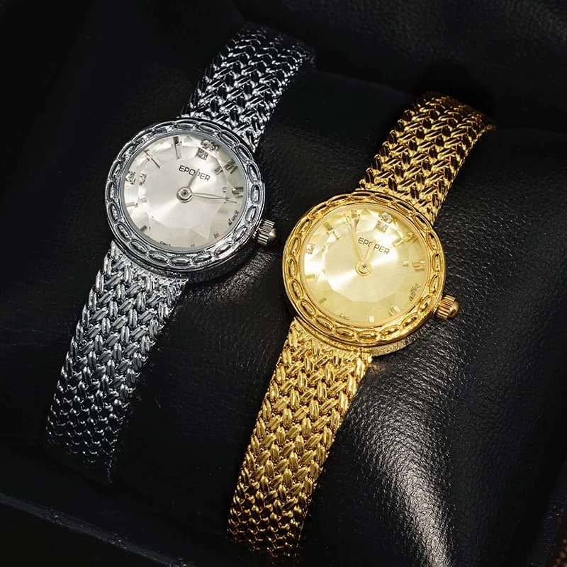 Retro style, high value, elegant and petite, high-end luxury quartz watch for women, women's accessories.