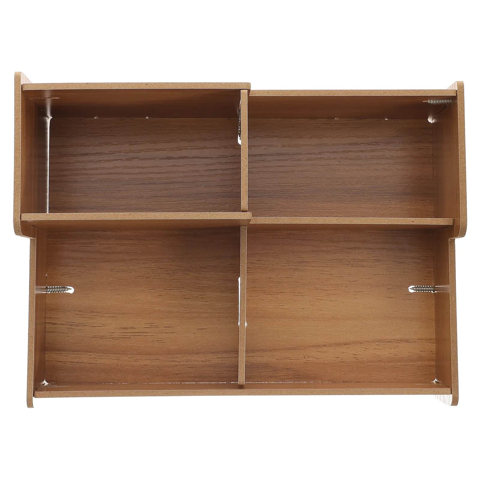 Organizzatore da Scrivania in Legno, Portapenne Multi-Scomparto, Contenitore per Cancelleria da Ufficio e Studio, Porta Matite Compatto