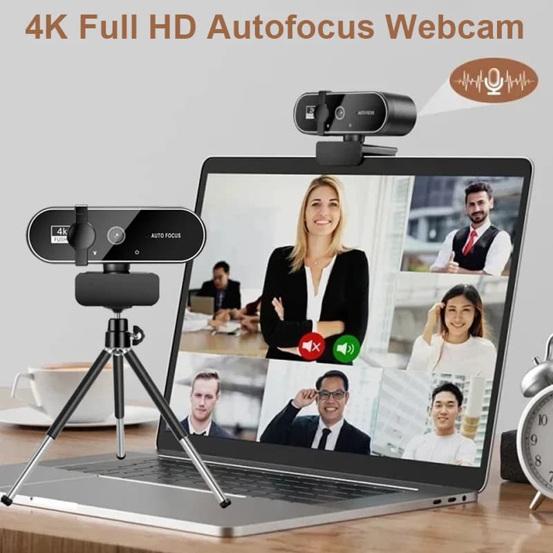 Webcam 4K 2K 1080P with microphone Autofocus Full HD camera from 8 MP for PC Windows Laptop IOS MacBook Web Cam external Video call