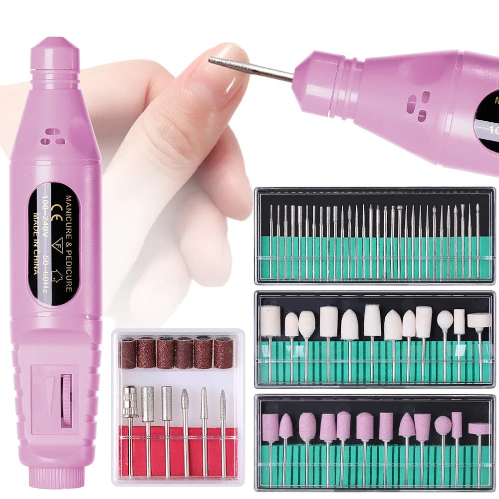 LULAA Electric Nail Drill Machine Set Pedicure Grinding Equipment Mill For Manicure Professional Strong Nail Polishing Tool