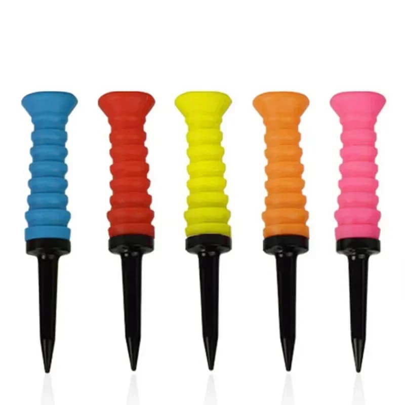 10 Pezzi T-shirt in Gomma Elastica da Golf 83mm T-shirt da Pratica da Golf T-shirt in Silicone Resistente T-Ball Limitata Accessori per Allenamento da Golf