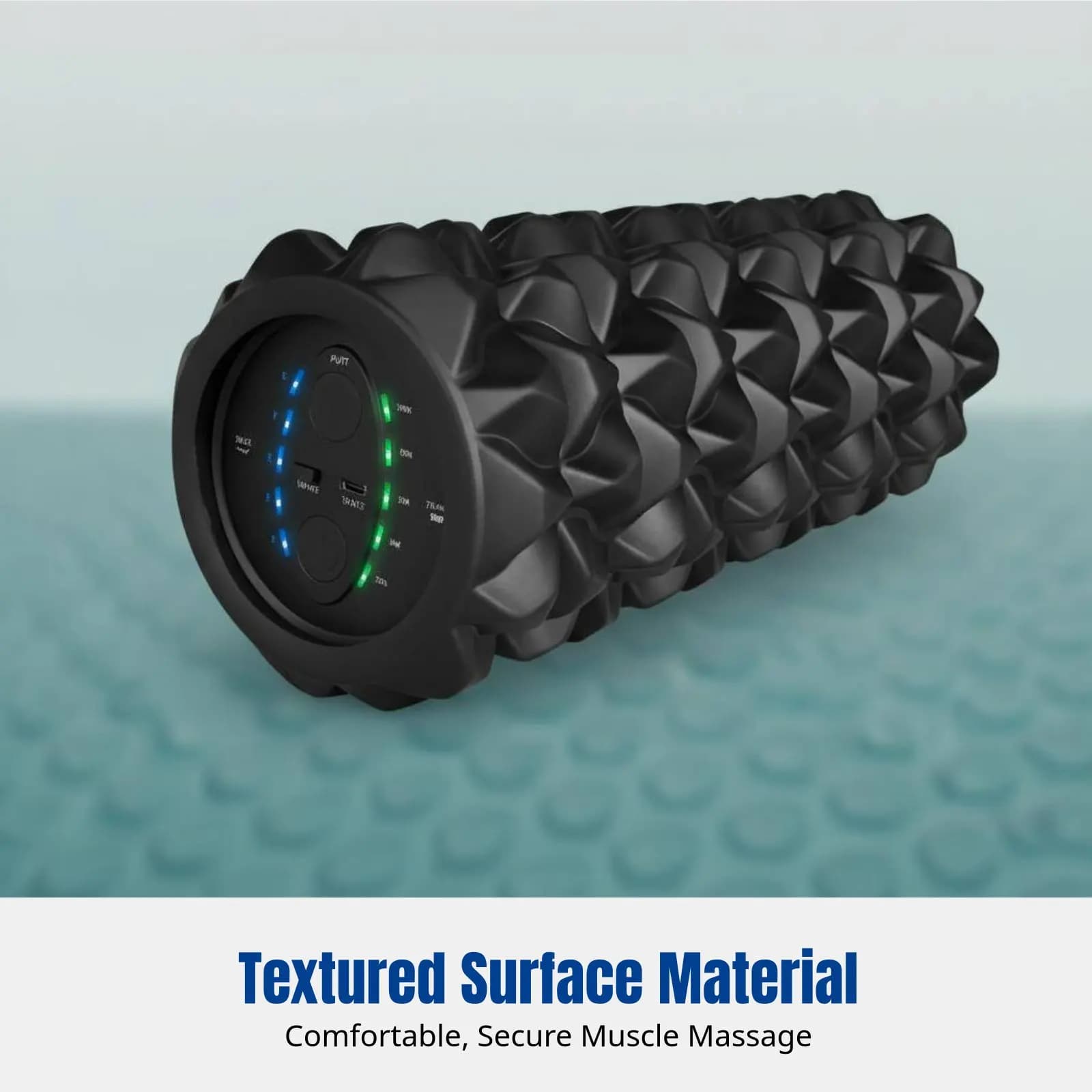 Rullo in Schiuma Vibrante Elettrico, Rilassamento Muscolare, Ruota Professionale per Stretching, Snellimento Polpacci, Materiale in Schiuma