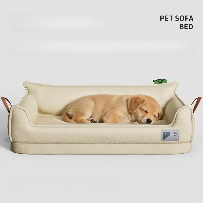 Cute Modern Durable Large Dog Bed Aesthetic Grey Memory Foam Dog Supplies Indoors Designer Cama Para Pet Cachorro Pet Supplies