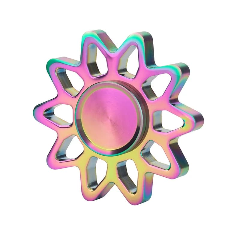 Sun God Mini Fidget Spinner EDC Spinning Top in metallo Punta Giocattolo antistress Giroscopio Alleviare lo stress Antistress per bambini autistici