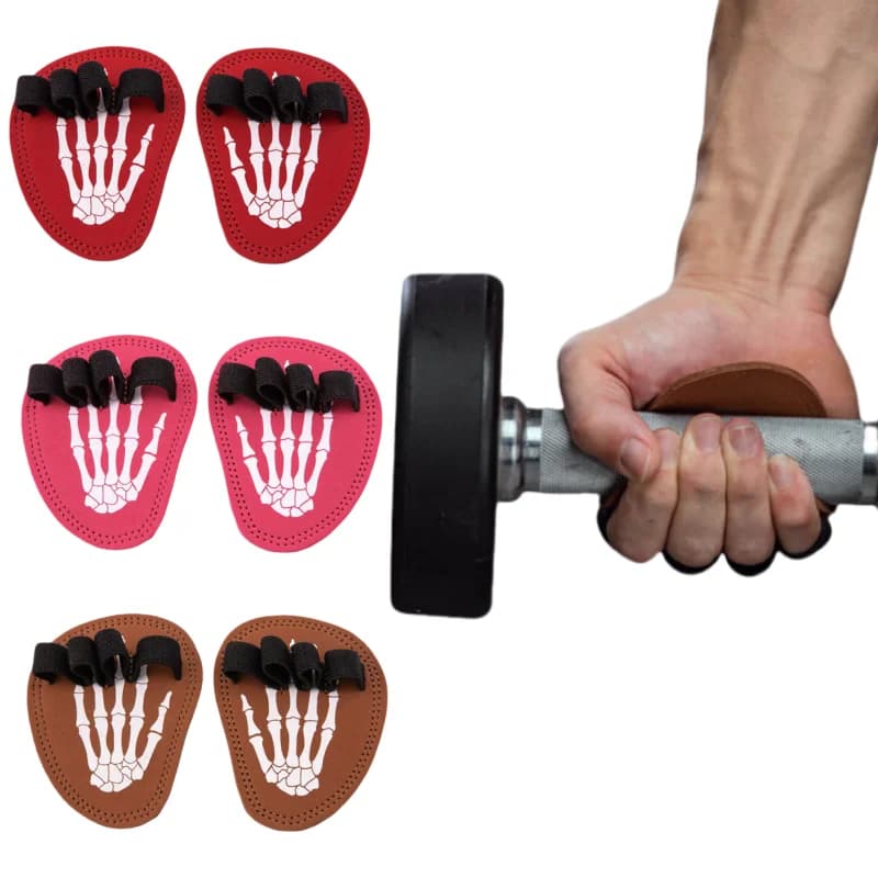 Cuscinetti per impugnatura per sollevamento pesi guanti da allenamento in palestra per uomo e donna cuscinetti di sollevamento per Powerlifting ginnastica calisthenica Cross Fitness