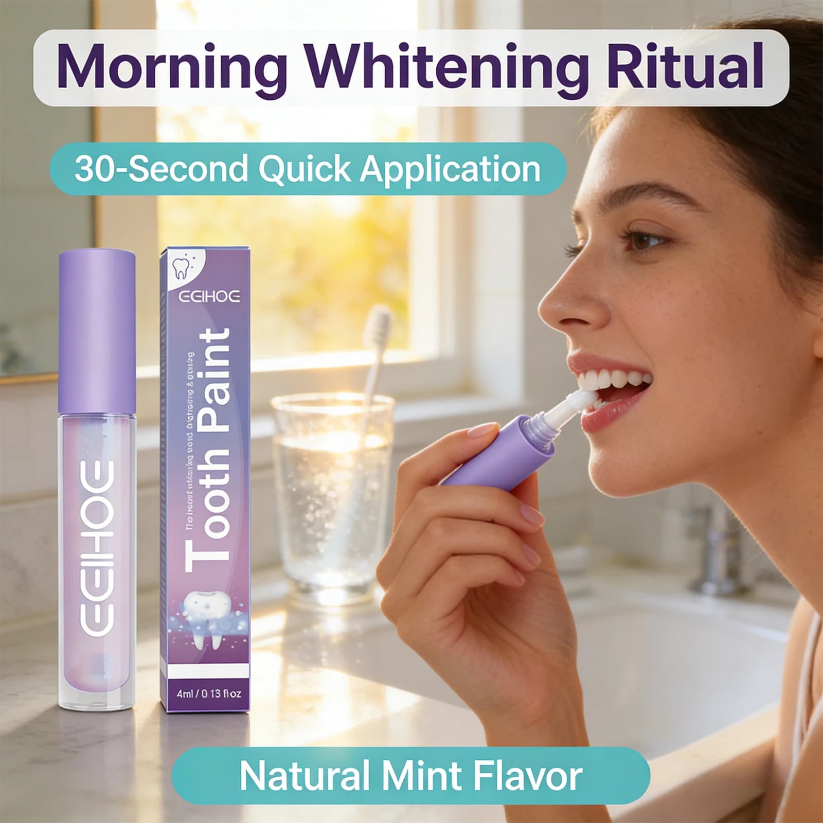 Teeth whitening pen Instantly illuminating teeth Wipe teeth stains Create smile Safer refreshing breath Denti Gloss Stick