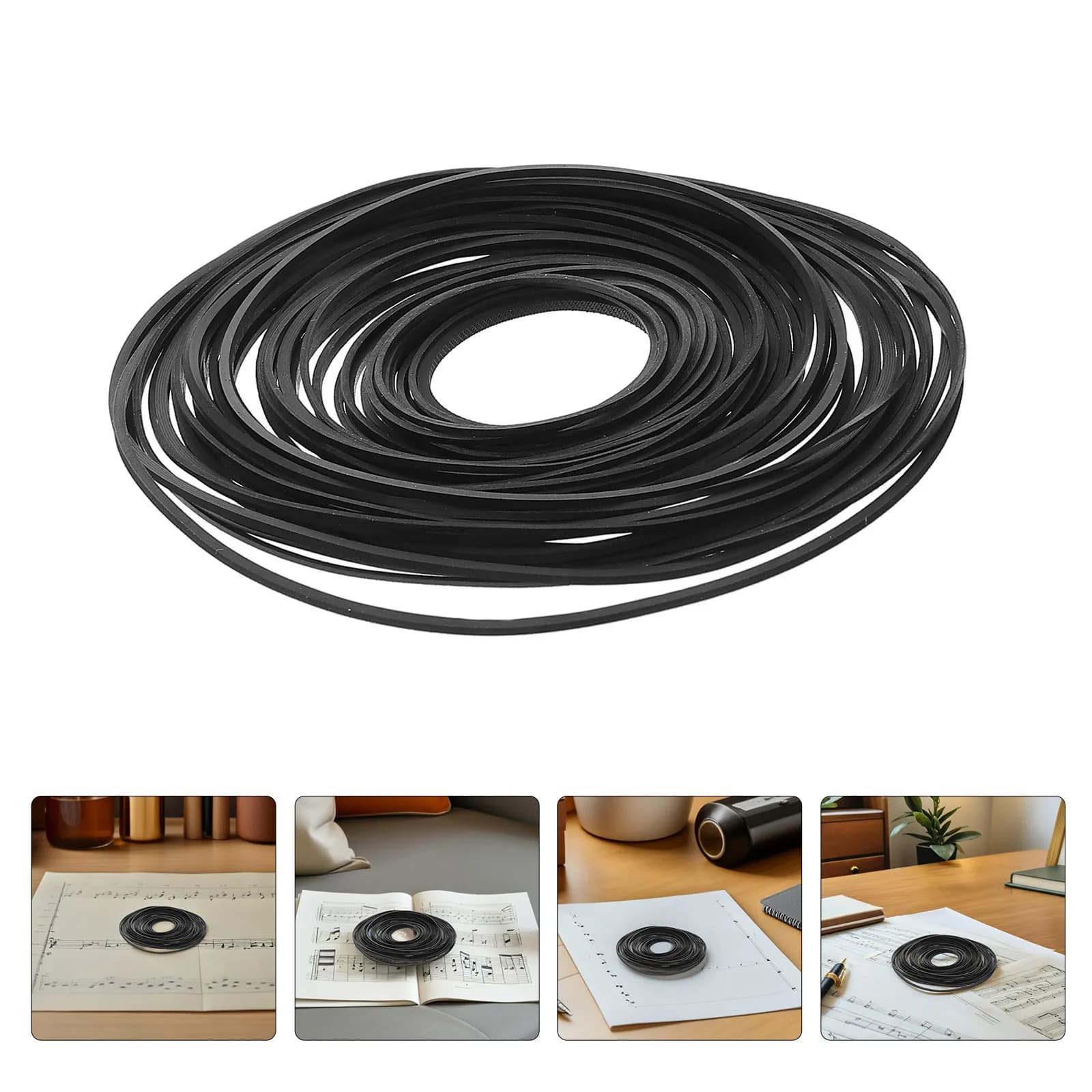 1Set Cassette Rubber Belt 40-190Mm Width 0.7mm 1Mm Flat Drive Band for Turntable Dvd Vcr Tape Recorder Repair Replacement
