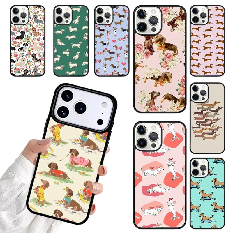 Dachshund Dog Phone Case For iPhone 17 16 15 14 13 12 11 Pro Max 17air Shockproof Cover Fundas