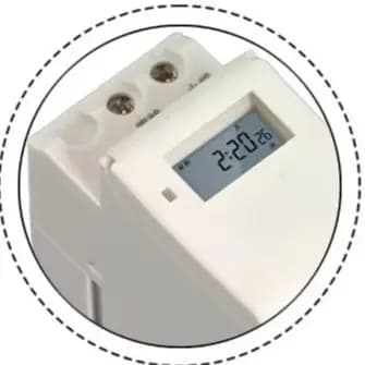 Timer Switch KG316T 220V con 16 Programmi On/Off al Giorno per Illuminazione Stradale e Controllo Segnaletica ad Alta Efficienza Energetica