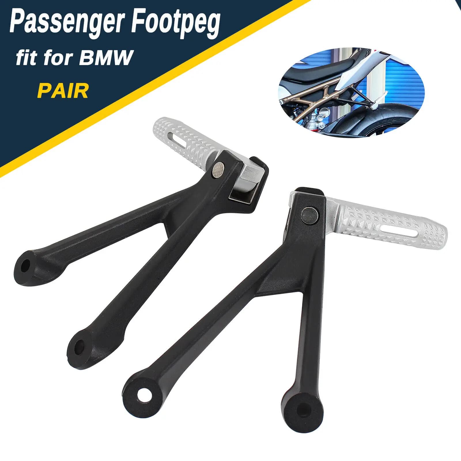 Supporto per pedana posteriore per BMW S1000RR M1000RR Gruppo supporti poggiapiedi passeggero