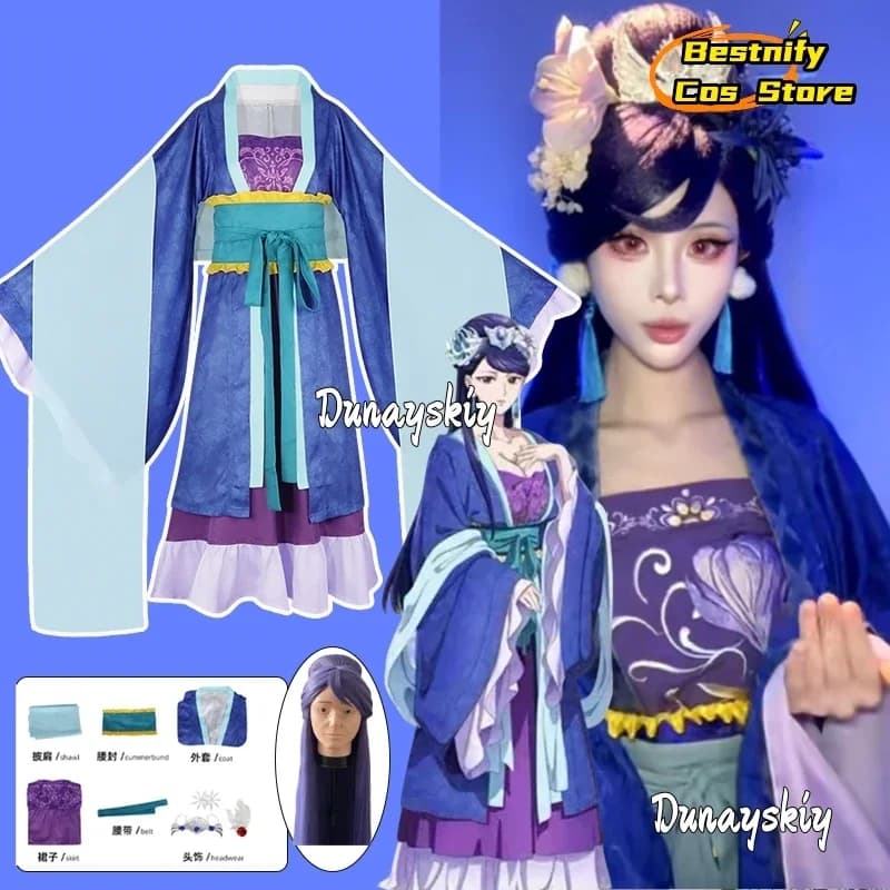 CosplayAnime The Apothecary Diaries Costume Cosplay Court Hanfu Traditional Chinese Dress Anime Role Game PARRUCCA Women's Dresses Han