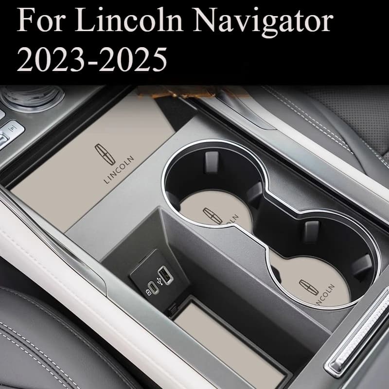 For Lincoln Navigator 2023-2025 Auto Groove Door Zerbino Anti-slip Slot Pad Interior Car Accessories