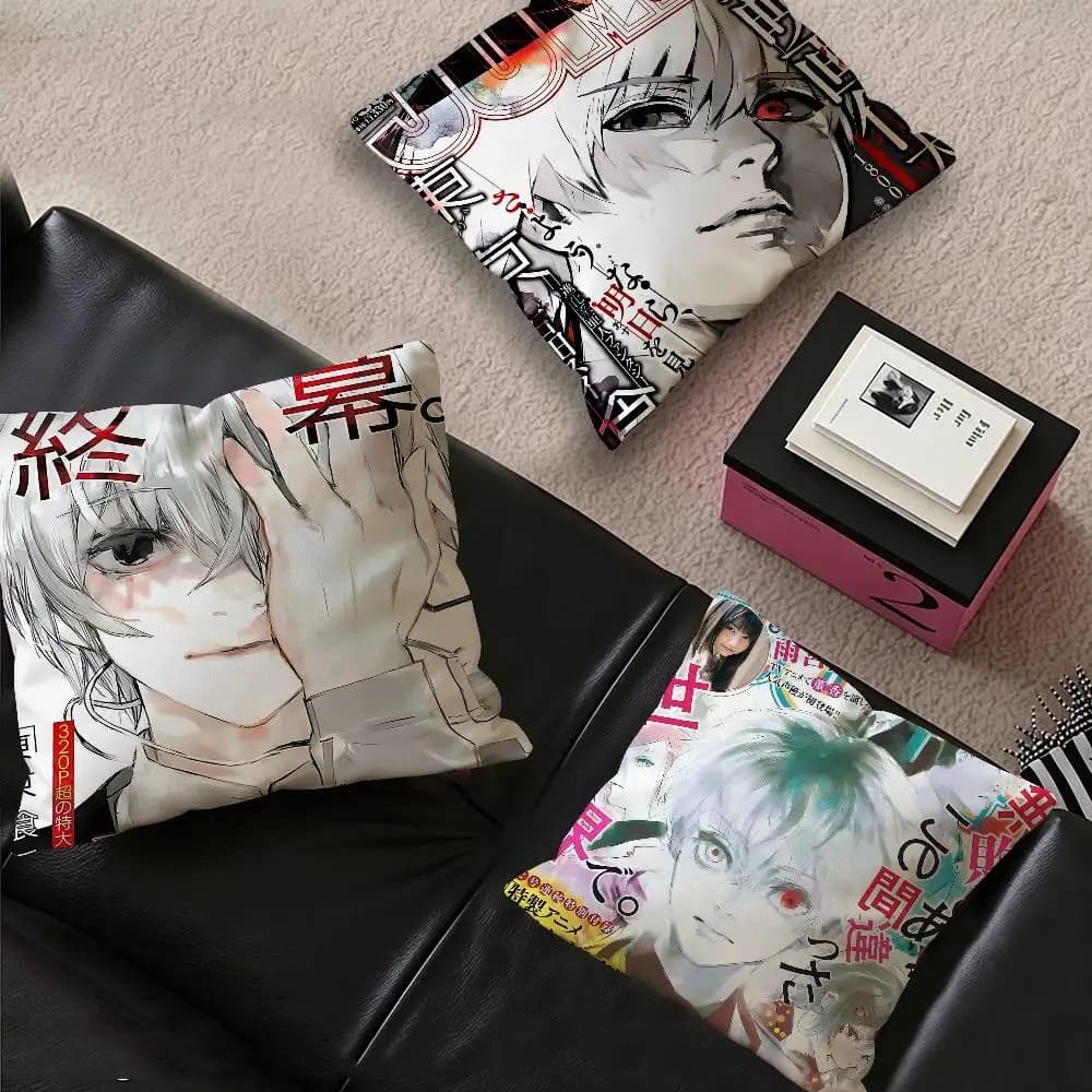 Tokyo Ghoul Anime Pillow Cover For Bedroom Room And Living Room Sofa Decorative Cushion Cover