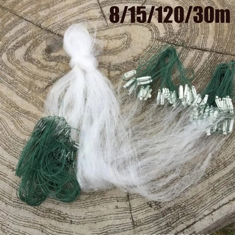 8/15/20/25M Rete da pesca in nylon Rete per pesci Trappola Rete monofilamento Attrezzatura per attrezzi Accessori Rete per pesci a lancio a mano