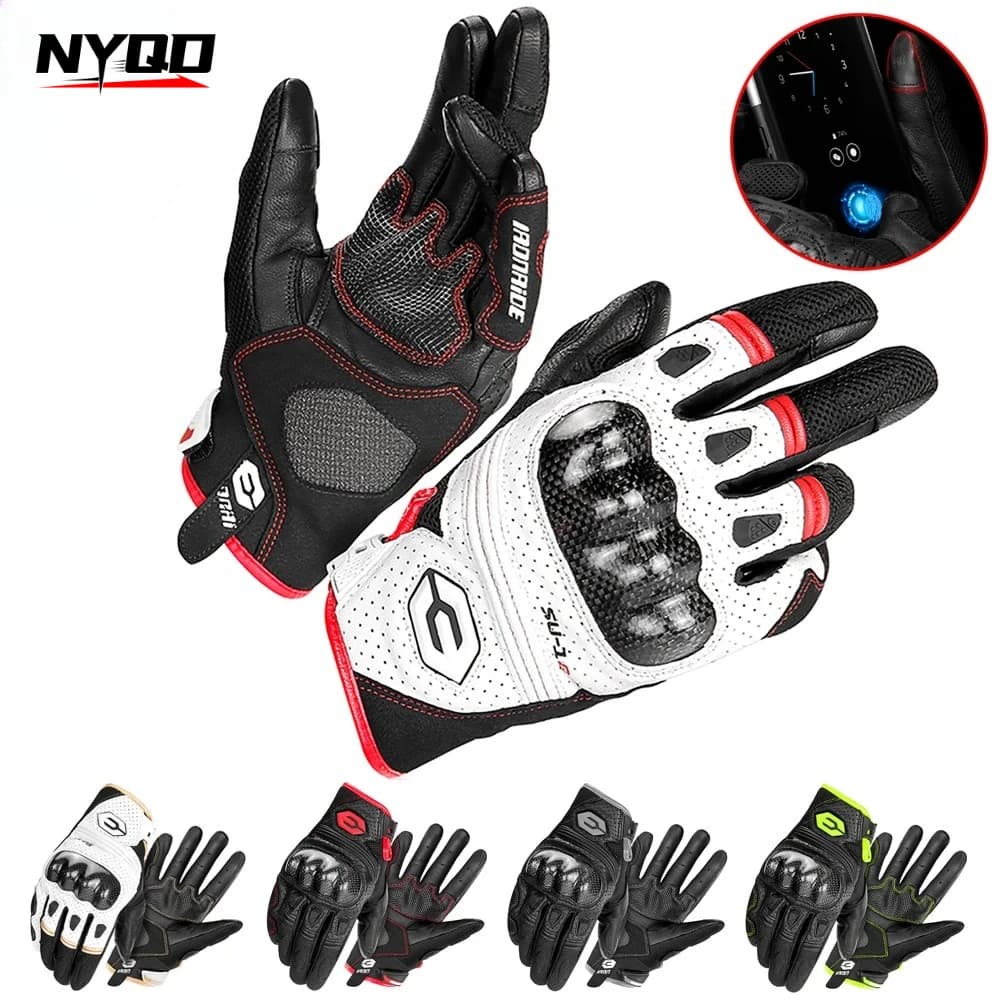Motorcycle Riding Gloves Men's Outdoor Sports Gloves Off-road Motorcycle Anti Fall Breathable Touch Screen Full Finger Gloves