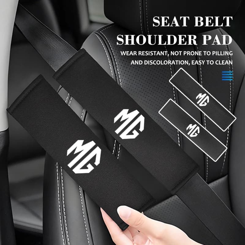 For MG Car Styling Seat Belt Cover Comfortable Seatbelt Shoulder Strap Protector Pads ZS GS 3 5 6 7 Gundam 350 Parts TF hector