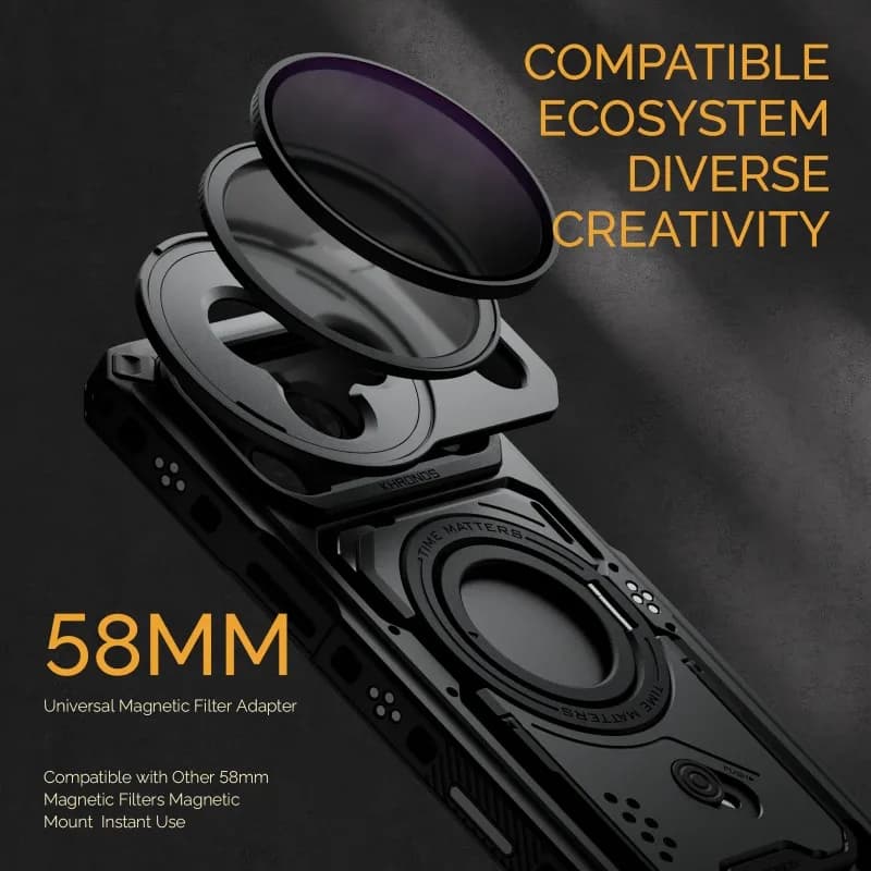 TILTA Khronos Classic Cage Ultimate Kit for iPhone 17 Pro/Pro Max with MagSafe Magnetic Multi-Function Backplate Phone Case